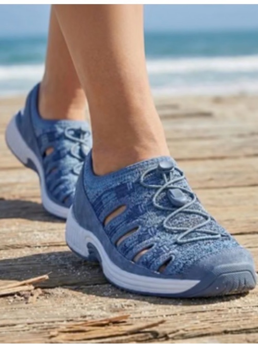 Orthofeet Laguna Blue Fishermen Style Breathable Sandals size 8